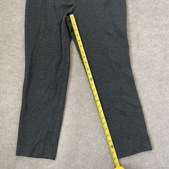 J. Jill Ponte Slim Leg Pants Womens Small Grey Stretch Pockets Casual 26” Inseam - Picture 8 of 11
